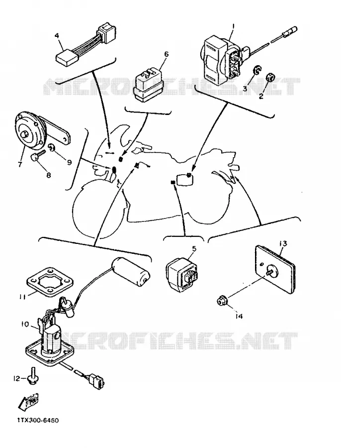 ELECTRICAL 1 Yamaha MOTO 1200 1987 FJ  FJ1200