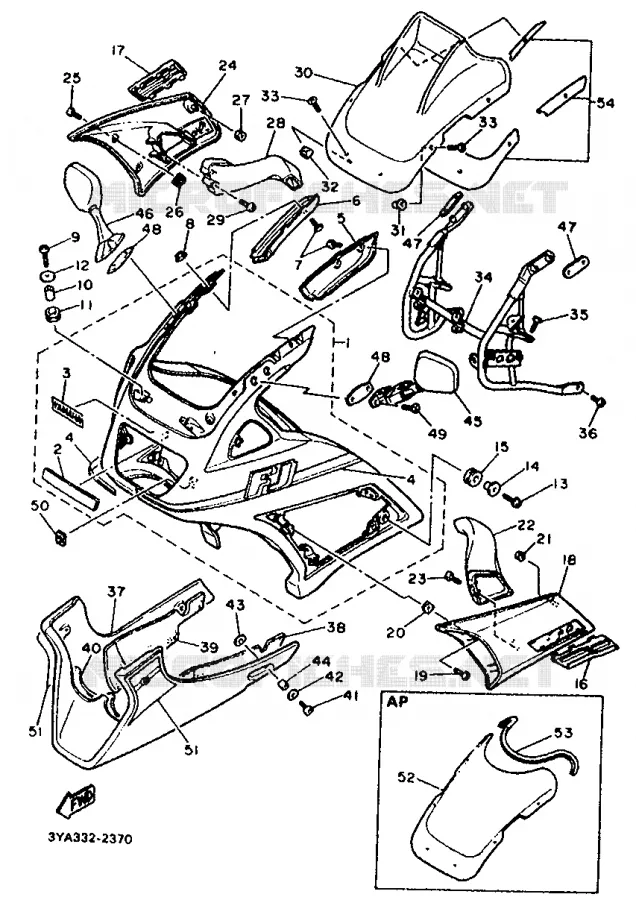 COVER 1 Yamaha MOTO 1200 1992 FJ ABS  FJ1200A