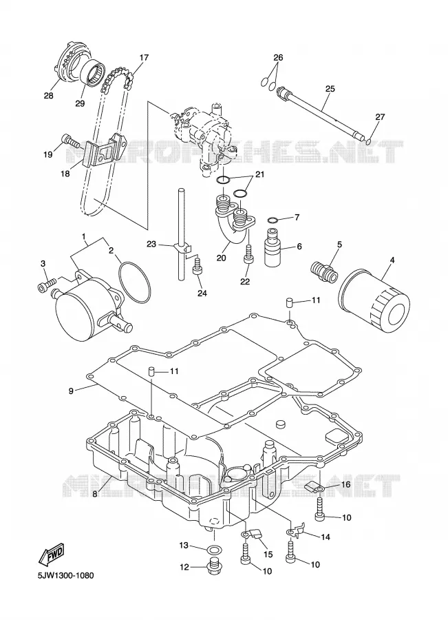 OIL COOLER Yamaha MOTO 1300 2006 FJR AS ABS  FJR1300AS