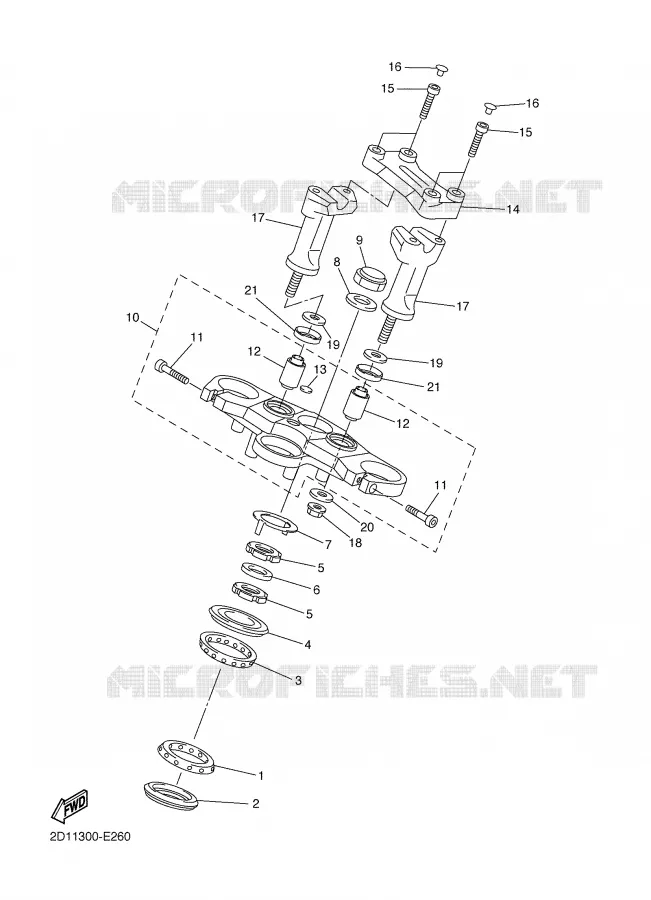 STEERING Yamaha MOTO 1000 2007 FZ1  FZ1-N FAZER _
