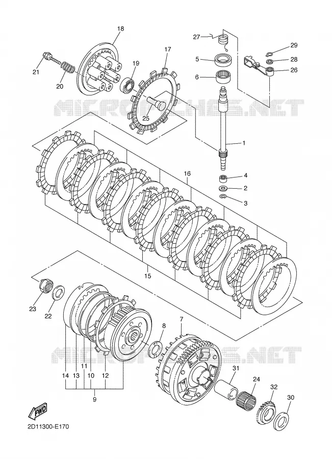 STARTER CLUTCH Yamaha MOTO 1000 2007 FAZER  FZ1-S