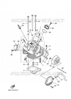 CYLINDER HEAD  for Yamaha YFM350FWA 2008