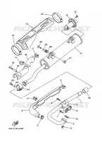 EXHAUST for Yamaha YFM350FWA 2008
