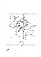 REAR FENDER for Yamaha YFM350FWA 2008