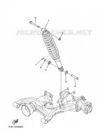 REAR SHOCK ABSORBER for Yamaha YFM350FWA 2008