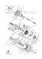 REAR WHEEL for Yamaha YFM350FWA 2008