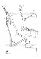 HANDLEBAR & CABLES for Yamaha XJR1200SP 1998