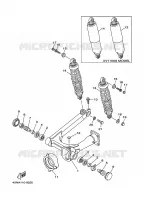 SWINGARM / SHOCK ABSORBER for Yamaha XV1100 1997