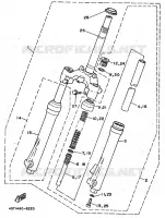FRONT FORK for Yamaha T105  1996