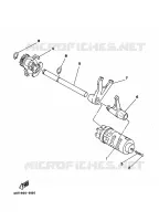 GEAR SHIFT SELECTOR DRUM / FORKS for Yamaha T105  1996