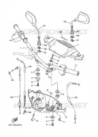 HANDLEBAR & CABLES for Yamaha T105  1996