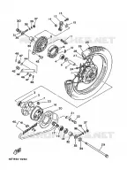 REAR WHEEL for Yamaha T105  1996