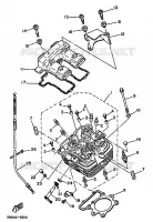CYLINDER HEAD  for Yamaha TT350 1990