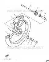 FRONT WHEEL for Yamaha TT350 1990