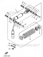 REAR SHOCK ABSORBER for Yamaha TT350 1990