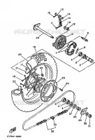 REAR WHEEL for Yamaha TT350 1990
