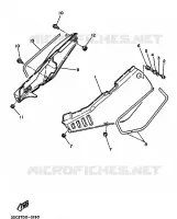 SIDE COVER for Yamaha TT350 1990