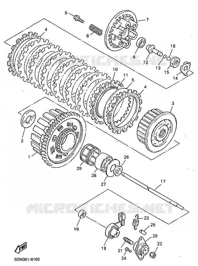 STARTER CLUTCH Yamaha MOTO 600 1998 FAZER  FZS600