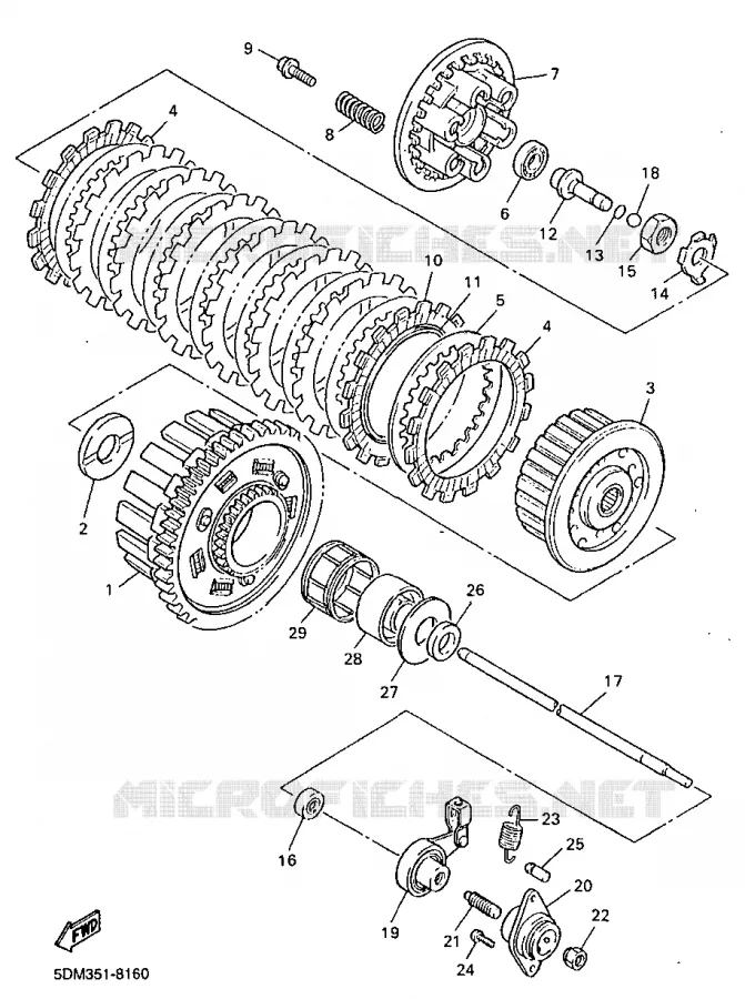 STARTER CLUTCH Yamaha MOTO 600 1999 FAZER  FZS600