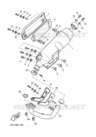 EXHAUST for Yamaha XQ150 2002