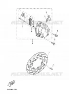 FRONT BRAKE CALIPER for Yamaha XQ150 2002