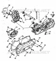 CRANKCASE for Yamaha YH50 1999
