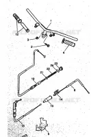 HANDLEBAR & CABLES for Yamaha YH50 1999