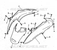 SIDE COVER for Yamaha YH50 1999