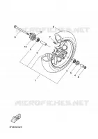 FRONT WHEEL for Yamaha BOOSTER NEXT GENERATION 2004