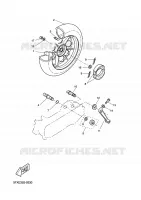 REAR WHEEL for Yamaha BOOSTER NEXT GENERATION 2004