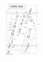 FRONT FORK 2 for Yamaha BOOSTER SPIRIT 2005