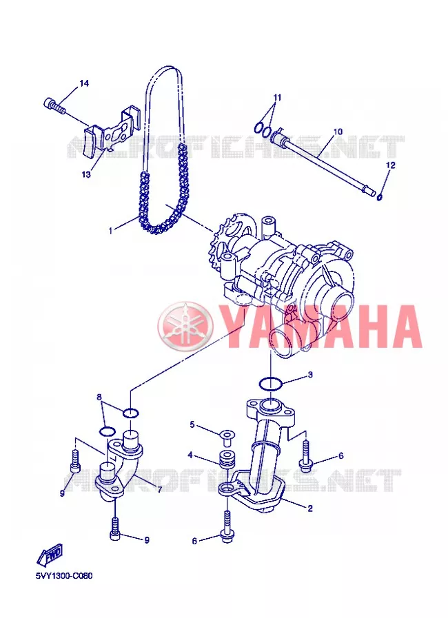 OIL PUMP Yamaha MOTO 1000 2007 R1  YZF-R1 R1