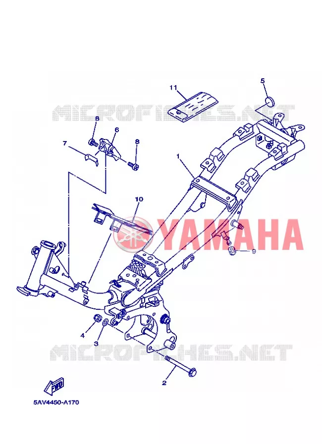 FRAME Yamaha SCOOTER 105 2004 CRYPTON  T105E