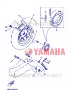 REAR WHEEL for Yamaha BOOSTER SPIRIT 2007