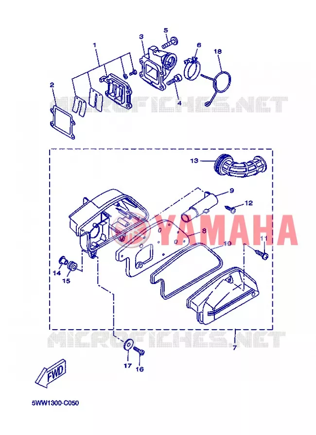 INTAKE Yamaha SCOOTER 50 2007 BOOSTER  CW50