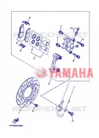 FRONT BRAKE CALIPER for Yamaha DT125 2008
