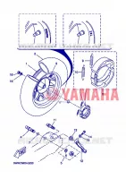 REAR WHEEL for Yamaha BOOSTER SPIRIT 2008