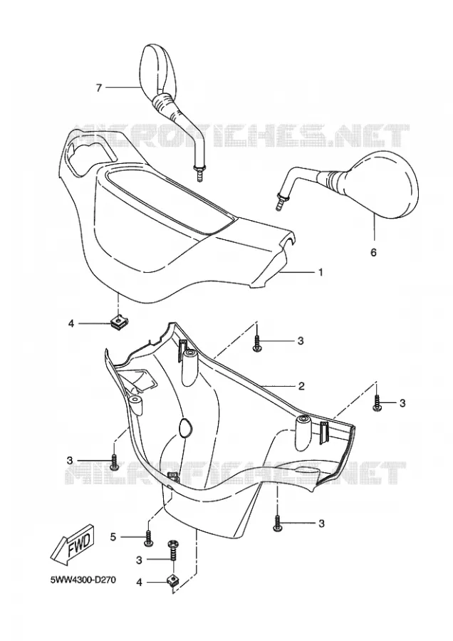 COVER 1 Yamaha SCOOTER 50 2010 BWS  CW50 BW'S
