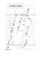 FRONT FORK 2 for Yamaha CW50 2010