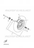 FRONT WHEEL for Yamaha CW50 2010