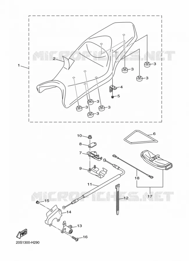 SEAT Yamaha MOTO 600 2011 XJ6  XJ6N
