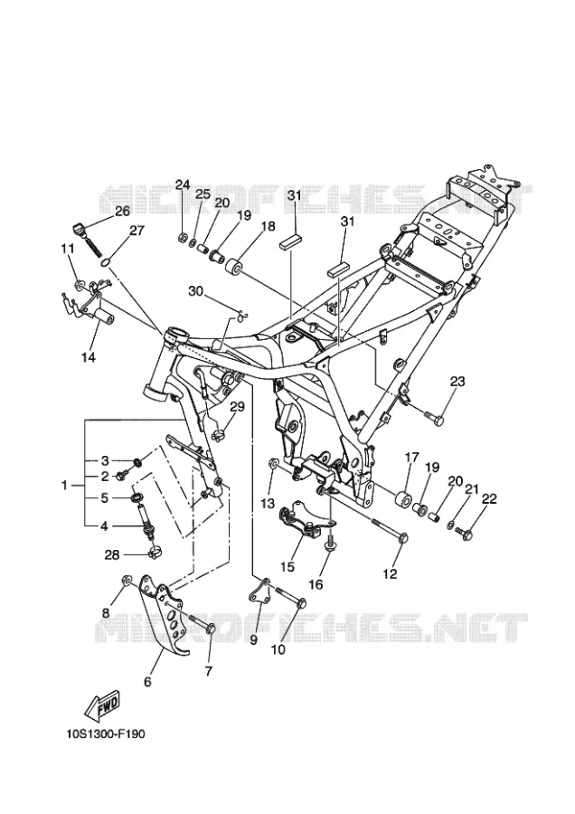 FRAME Yamaha MOTO 660 2011 XTX  XT660X