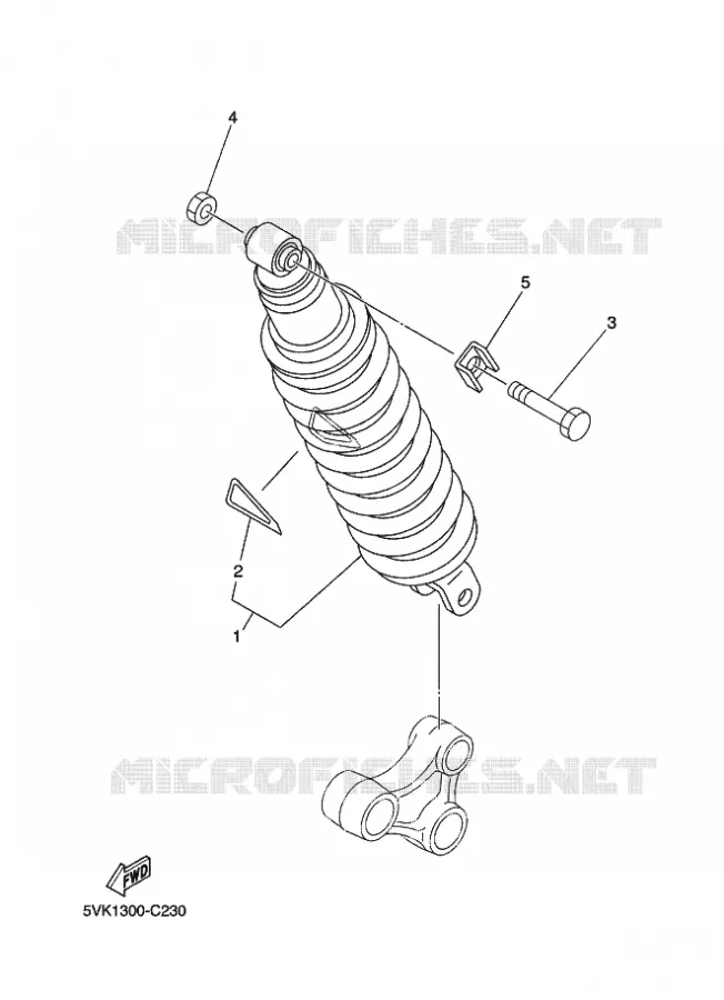 REAR SHOCK ABSORBER Yamaha MOTO 660 2011 XTX  XT660X