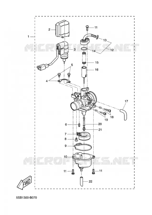 CARBURETOR Yamaha SCOOTER 50 2011 NITRO  YQ50 NITRO