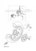 FRONT BRAKE CALIPER for Yamaha YQ50L 2011