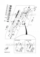 FRONT FORK for Yamaha YQ50L 2011