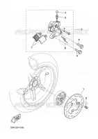 REAR BRAKE CALIPER for Yamaha YQ50L 2011
