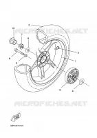 REAR WHEEL for Yamaha YQ50L 2011