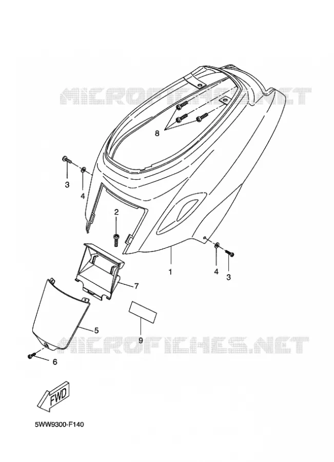 SIDE COVER Yamaha SCOOTER 50 2012 BOOSTER (MBK)  CW50