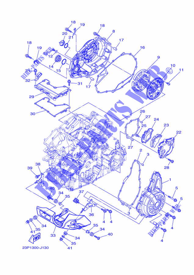 COVER   ENGINE 1 for Yamaha XT1200Z 2012